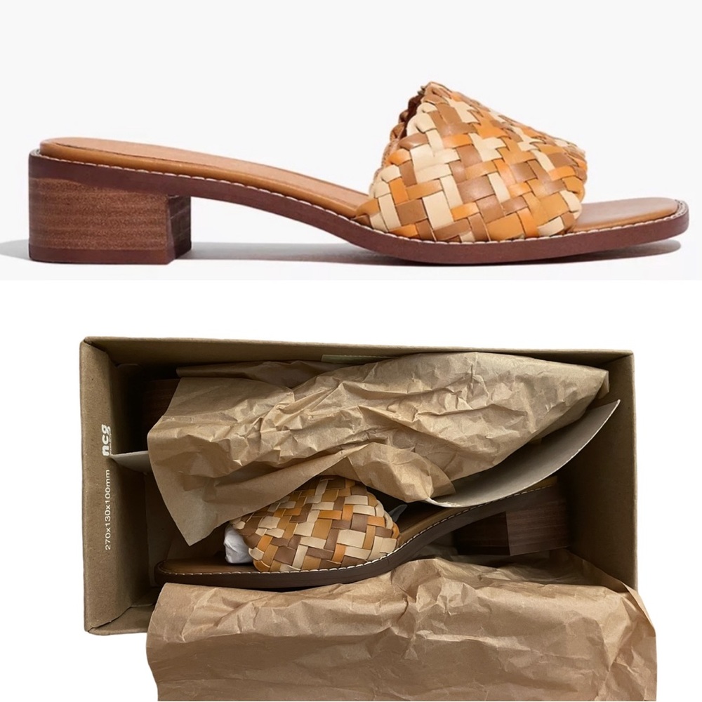 Madewell Cassady Woven Leather Mule Sandal